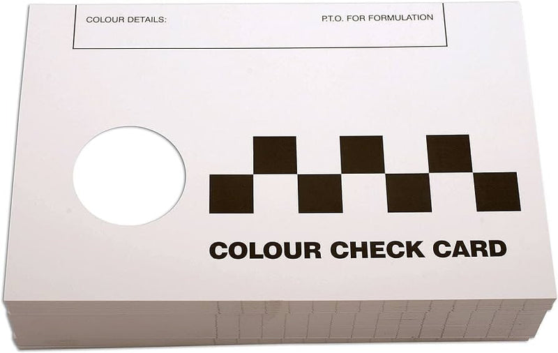 50 x Metal Paint Spray Out Cards For Colour Check/Matching Aluminium