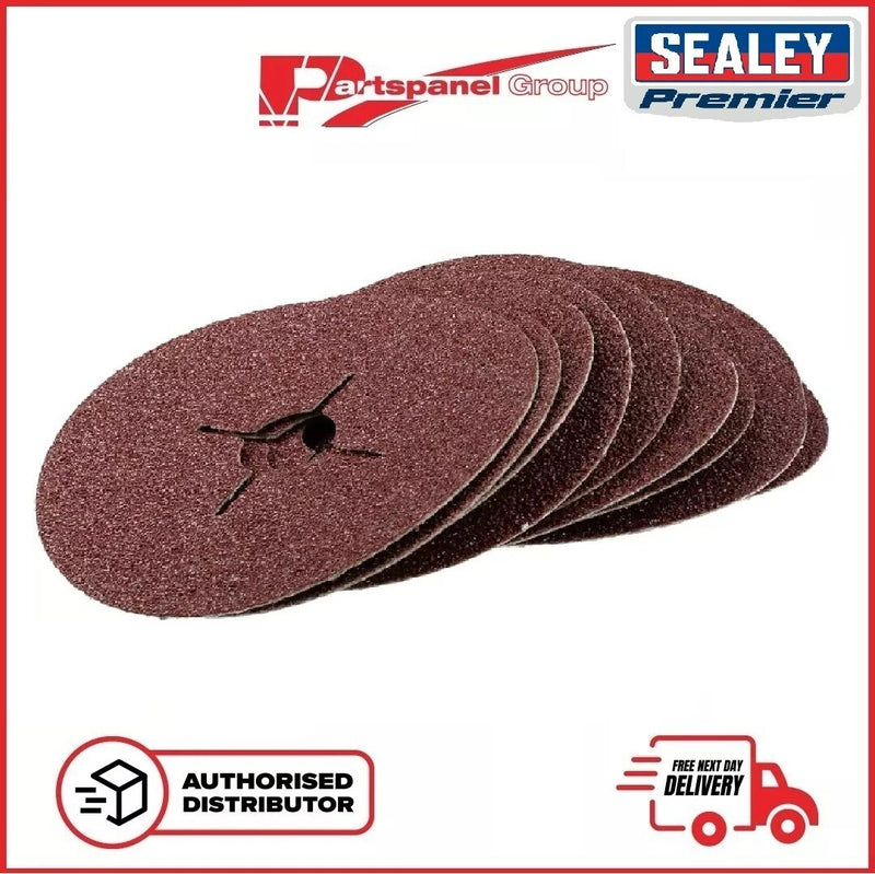 Sealey  FBD11536 Sanding Disc Fibre Paper Backed Ø115mm 36 Grit (Pack of 25)