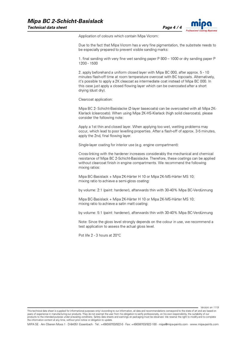 MIPA - BC T970 Deep Black (3LT)