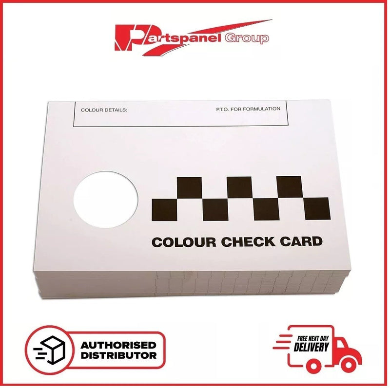 50 x Metal Paint Spray Out Cards For Colour Check/Matching Aluminium