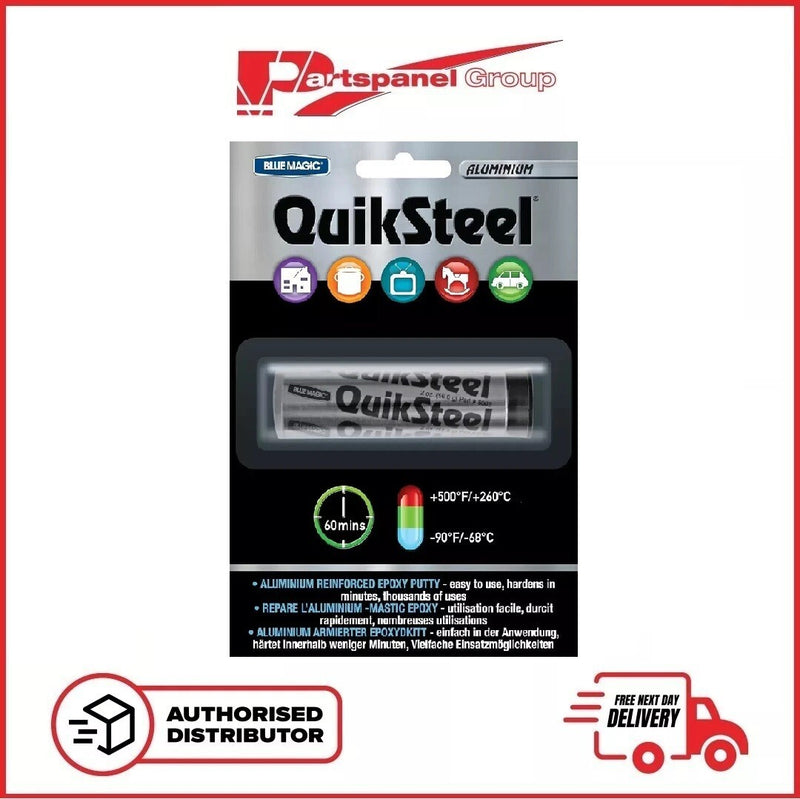 Bluemagic Quiksteel 16402 Aluminium Repair Blister Card (16002A)