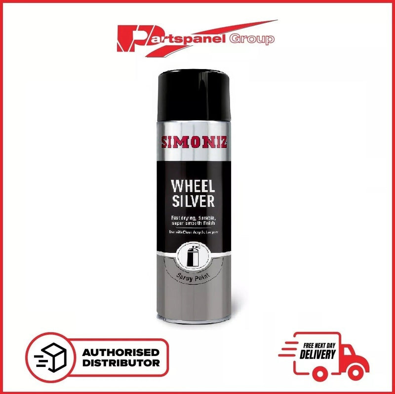 SIMONIZ Spray Paint Aerosol 500ml, Wheel Silver