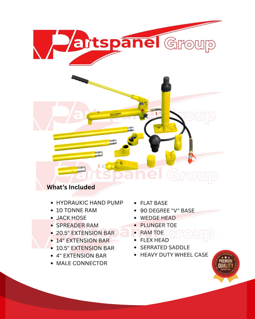 Tundra 10T dual-stage twin pump hydraulic hand unit