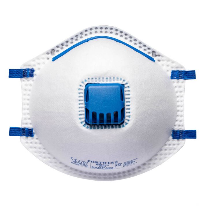 10 X Portwest FFP2 Valved Respirator (Pack of 10)