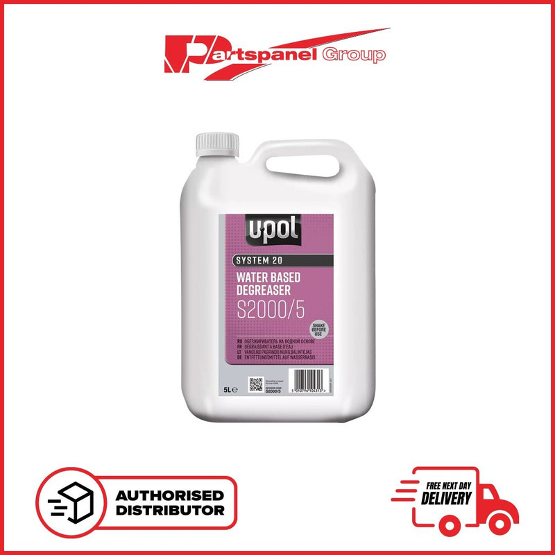 U-POL S2000/5 SYSTEM 20 WATER BASED DEGREASER   Panel Wipe 5 Litre