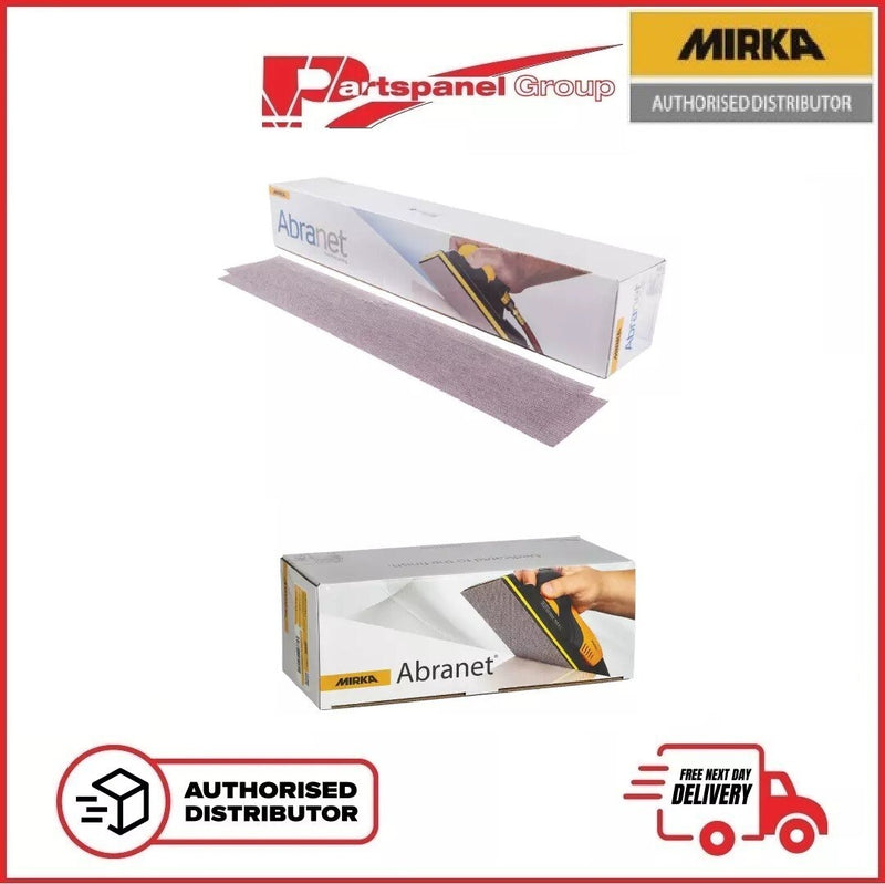 Mirka Abranet Sanding Strips 70 x 420mm Long Bed Abrasive Papers Hook Loop GRIP