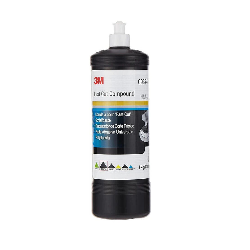 3M 09374 Perfect-It Fast Cut Compound – 1kg High-Performance Green Polishing Compound for Automotive Paint Correction