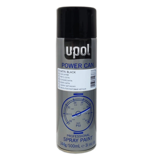 UPOL Power Can Silver, Etch Primer, Matt Black, Satin Black, Clear, Grey Primer
