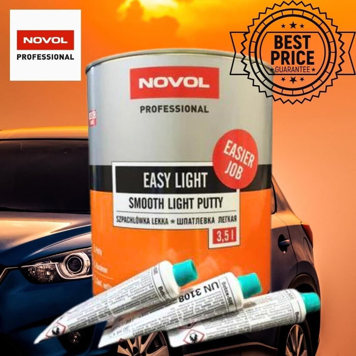 NOVOL Professional Easy light Smooth Light Putty Body Filler Car Finishing  3.5L