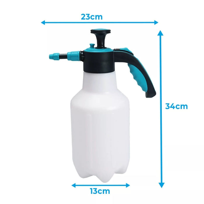 2 Litre Pump Up Sprayer Control Valve Adjustable Nozzle Secure Seal Applicator