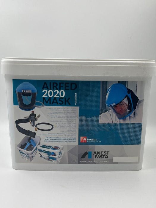 ANEST IWATA Full Face Mask Kit 2020 Airfed Adjustable Regulator, Visor, Hose