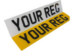 Front/Back NUMBER PLATES ROAD LEGAL FRONT & REAR GLOSS BLACK