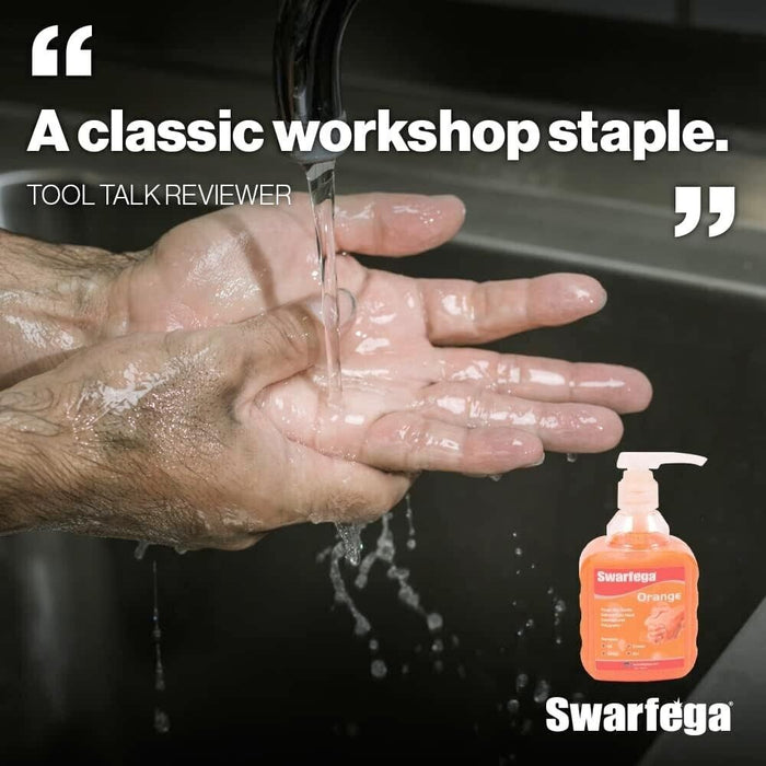 Swarfega Orange Wash 450 ML & Disposable Nitrile Gloves Blue Size  M Pack 100