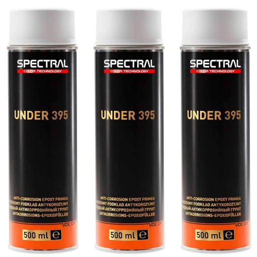 3 X NOVOL SPECTRAL UNDER 395 EPOXY PRIMER AEROSOL 500ML - LIGHT GREY