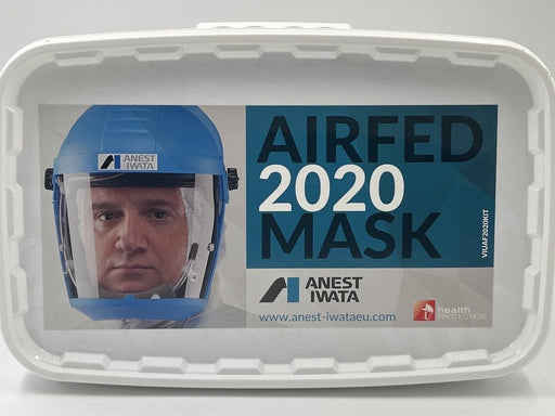 ANEST IWATA Full Face Mask Kit 2020 Airfed Adjustable Regulator, Visor, Hose