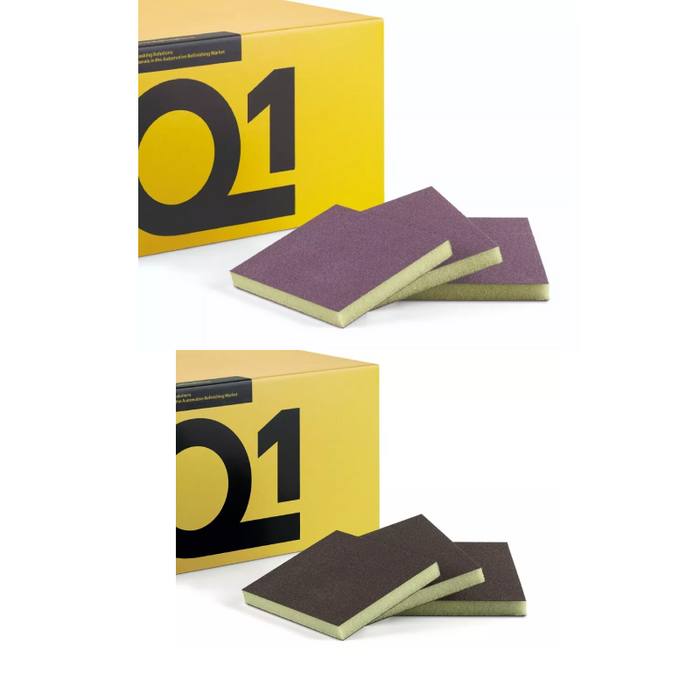 Q1  Double Sided Micro-Fine & Fine Sanding Sponges ( PACK OF 50 )