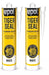 2 x U-pol tiger seal adhesive sealan white 310ml