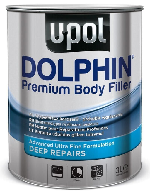 U-POL Dolphin Body Filler for Medium Deep Repairs 3L