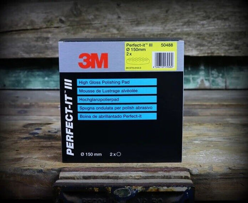 3M Perfect-it III Polishing Pad Yellow, 50488 - for Extra Fine Compound 2 Pad PK