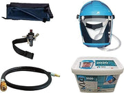 ANEST IWATA Full Face Mask Kit 2020 Airfed Adjustable Regulator, Visor, Hose