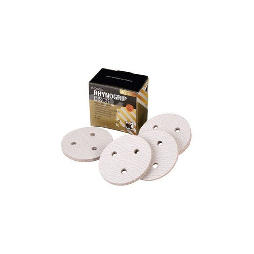 INDASA C55972 RHYNOGRIP HT LINE 75mm 3-HOLE GRIP SANDING DISCS PK50 - P40
