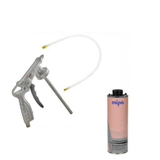 Swiftlon Under Coating Spray Gun +  MIPA - Underbody Shutz Black Bitumen (1 L)