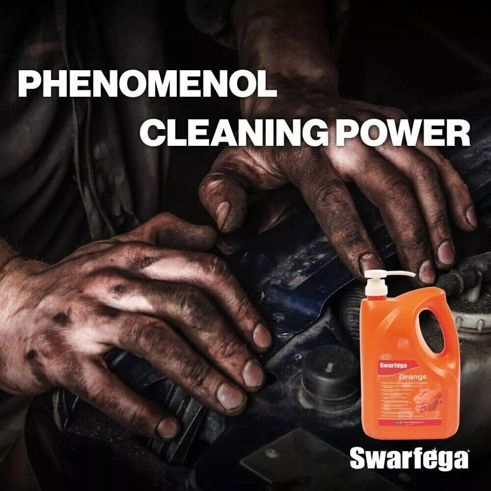 Swarfega Orange Wash 4L & Blue 2-Ply Paper Hand Towels 2700 Sheets Pack of 6