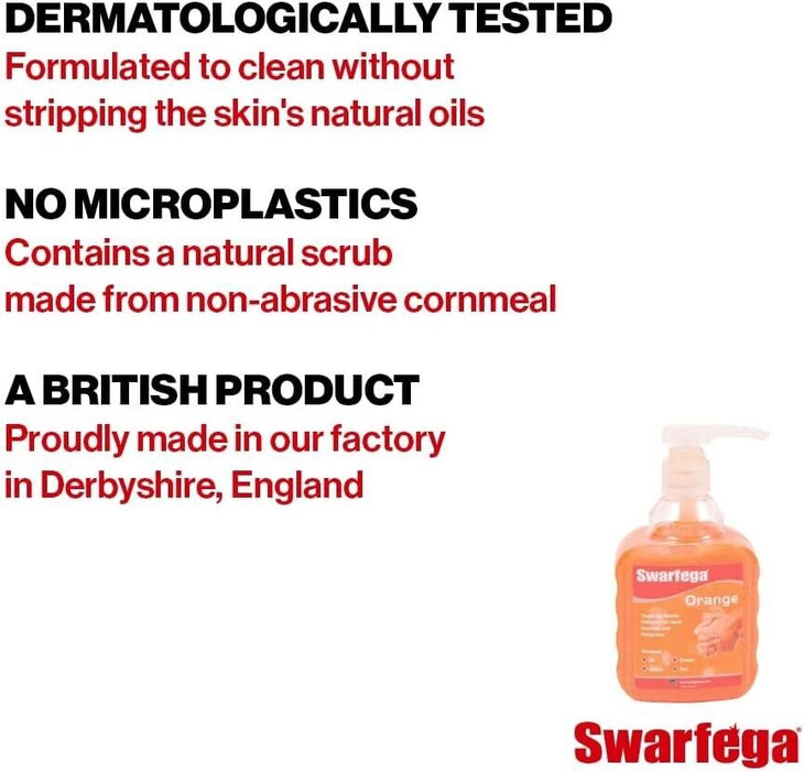 Swarfega Orange Wash 450 ML & Disposable Nitrile Gloves Blue Size  M Pack 100