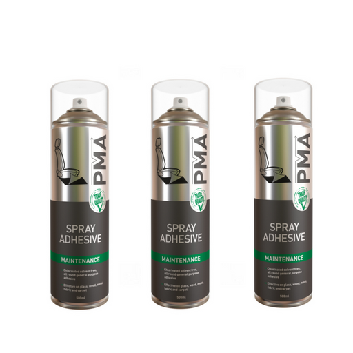 3 x PMA SPRAD Spray Adhesive General Purpose Aerosol Glue 500ml