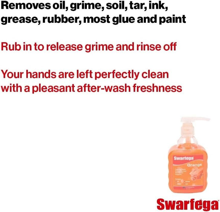 Swarfega Orange Wash 450 ML & Disposable Nitrile Gloves Blue Size  M Pack 100