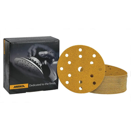 Mirka Gold Ø 150 mm Grip 15 Holes P180 Pack of 10