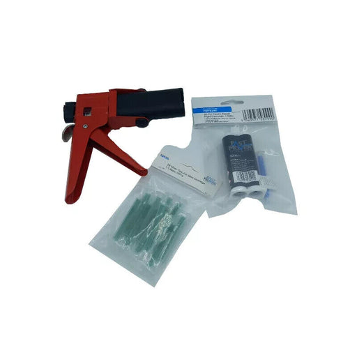 Fast Mover 50ml 2K Plastic Repair Gun Kit Including Glue Cartridge And Nozzles