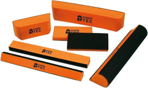 Power-TEC Sanding Block Set Multi-Angle 7pc Hook and Loop Various Shapes 92711