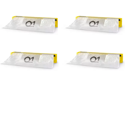 4 x Q1 Premium Protective Masking Film Polymask 5M Wide 120M Long Roll Clear