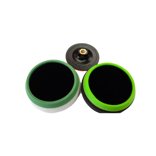 FMT6089 Fast Mover Compound Polishing Pad Kit 3PC With M14 115mm Plate