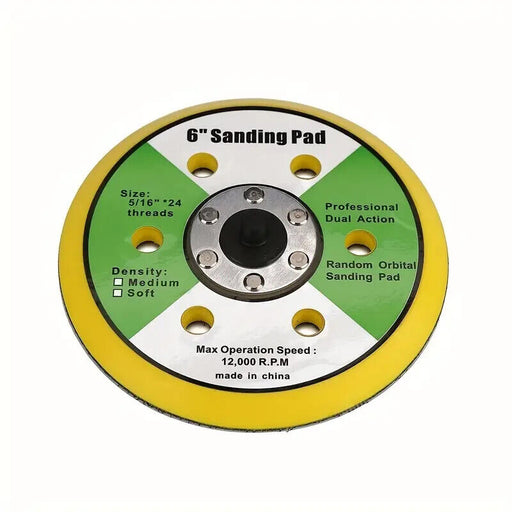 Generic 150mm 6 Hole Sanding Backing Disc Pad Sander HookNLoop