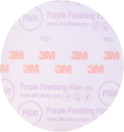 3M Hookit Purple Finishing Film Abrasive Disc 30670, 6 in, 800+ Grade, 50 Pack