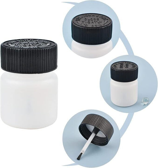 Touch Up Paint Bottles With Brush in Lid&Agitator Ball - 50 Pack 30ml Per Bottle