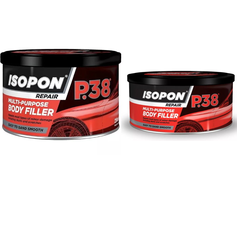 Upol Davids Isopon P38 250ml & 600ml Car Bodywork Reinforced Body Filler