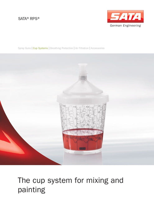 Sata Spray Gun RPS Cups 0.3 litre, 5 cups