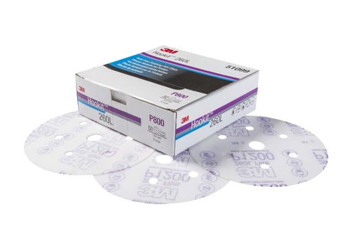 3M Hookit Purple Finishing Film Abrasive Disc 30670, 6 in, 800+ Grade, 50 Pack