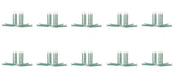 FAST MOVER GLUE 2K MIXER TIPS FOR 50ML CARTRIDGE 1:1 RATIO PACK OF 100PCS(10X10)