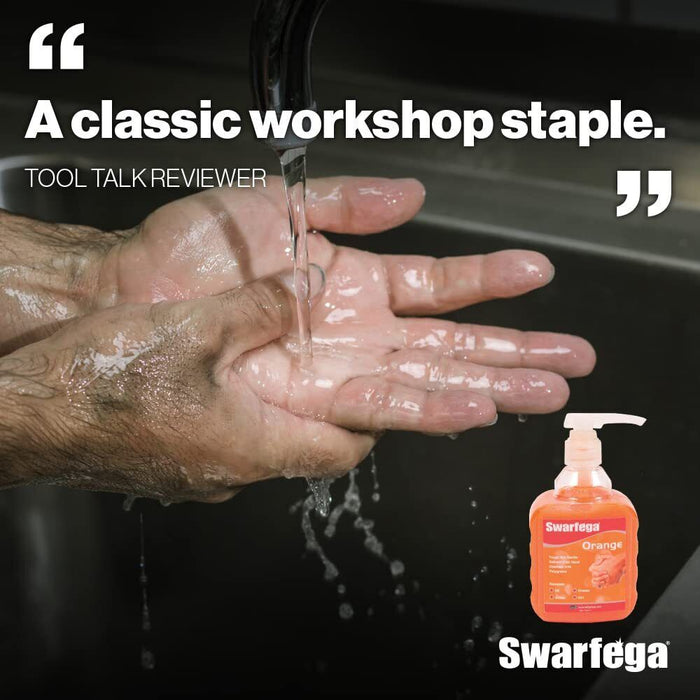 Swarfega 450ML Orange Hand Wash Solvent-Free Heavy Duty Hand Cleaner SOR400MP