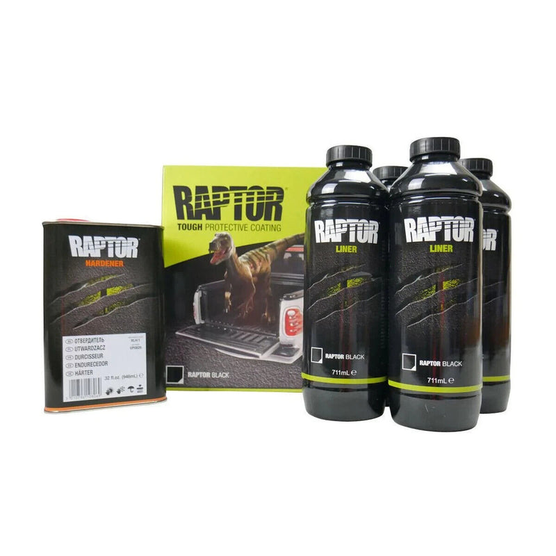 UPOL Raptor Tough Protective Coating 4 Bottle Kit - Black - RLB/S4 - Raptor