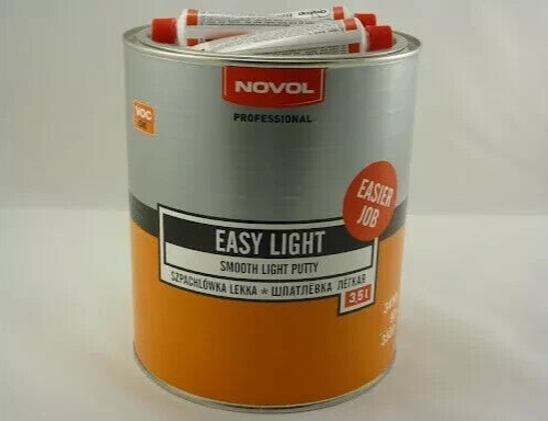 NOVOL Professional Easy light Smooth Light Putty Body Filler Car Finishing  3.5L