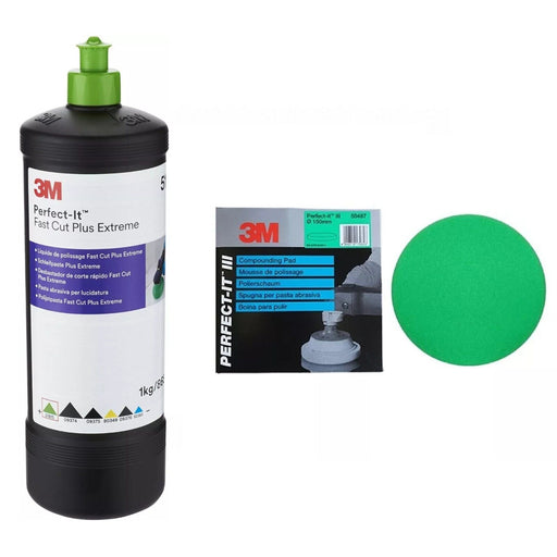 3M 51815 Perfect It FastCut Plus Bundle Extreme Finishing Compound 1kg Pad 50487
