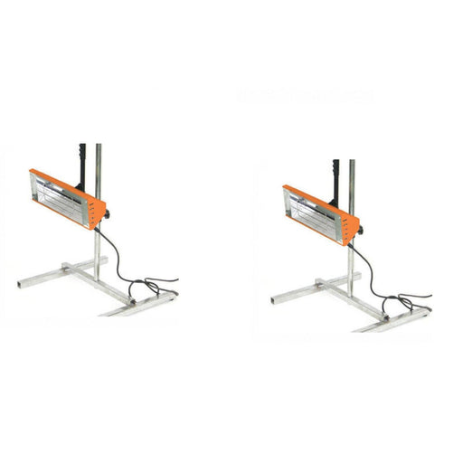 2 X ANEST IWAT 1KW Heat Lamp Unit with Stand - HLP1000S