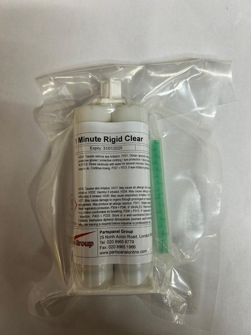 Plastic Repair Rigid Clear Cartridge 50ml With Nozzles