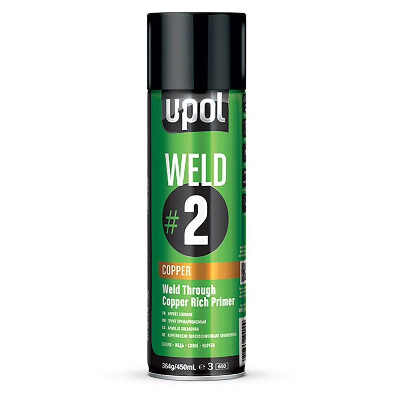 UPOL Weld 2 Through Primer COPPER Rich Aerosol 450ml Fast Dry WELDC/AL