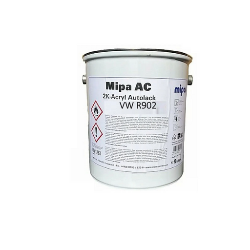 MIPA AC 2K ACRYLIC VW R902 GRAU WEISS 5LTR - PAINT CAR VAN OC PUR DIRECT GLOSS